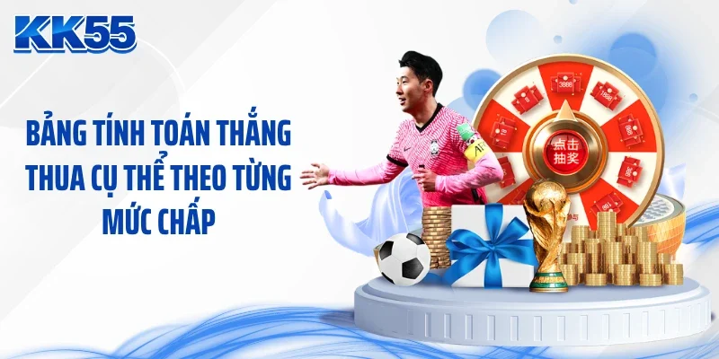 Bảng tính toán thắng thua cụ thể theo từng mức chấp